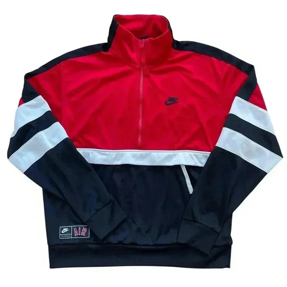 Nike AIR Men's Half Zip Pullover Sweatshirt Streetwear Jacket AR1839-657 Sz S - Picture 4 of 15